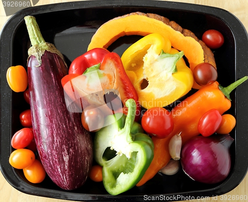 Image of Colored vegetables.