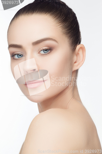 Image of Beautiful Girl face. Perfect skin