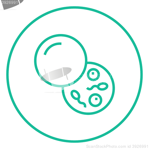 Image of Donor sperm line icon.