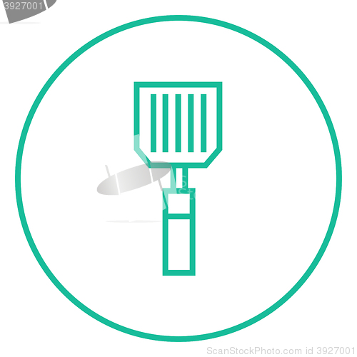 Image of Kitchen spatula line icon.