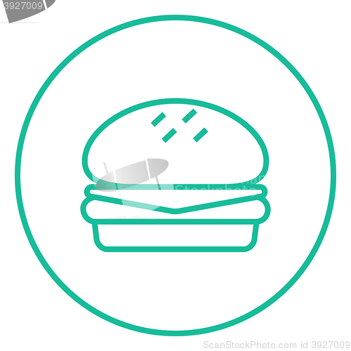 Image of Hamburger line icon.