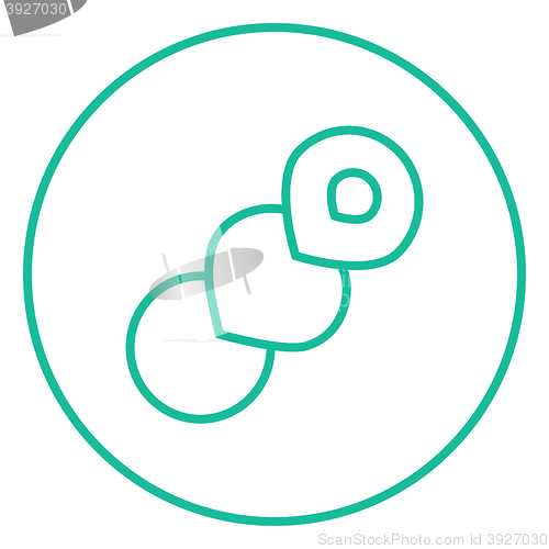 Image of Spiral bread line icon.