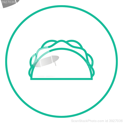 Image of Taco line icon.