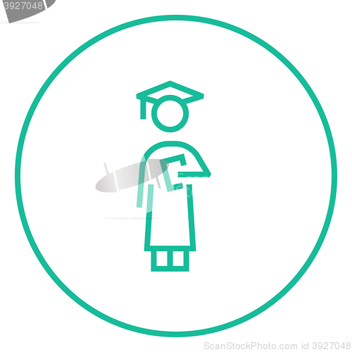 Image of Graduate line icon.