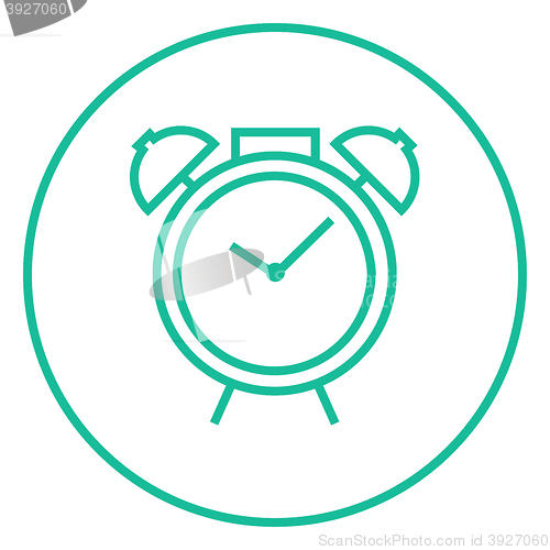 Image of Alarm clock line icon.