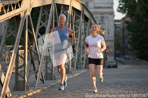 Image of couple jogging