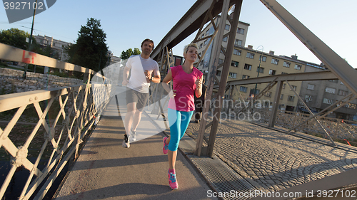 Image of couple jogging