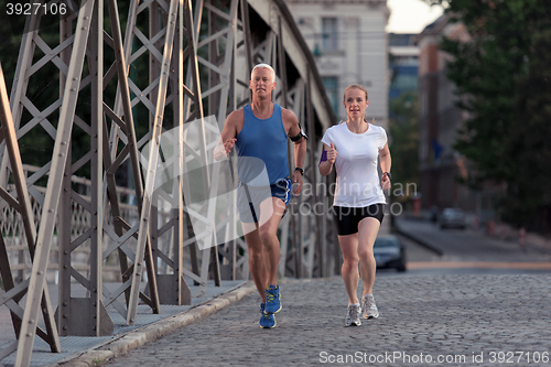 Image of couple jogging