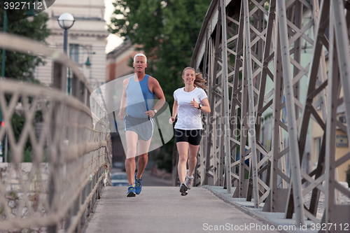 Image of couple jogging