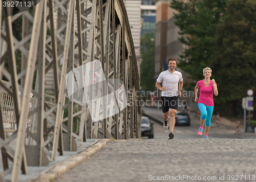 Image of couple jogging