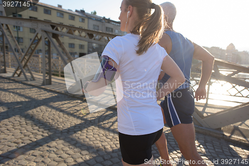 Image of couple jogging