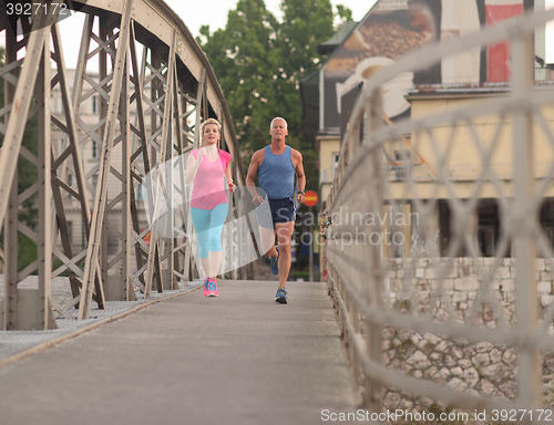Image of couple jogging