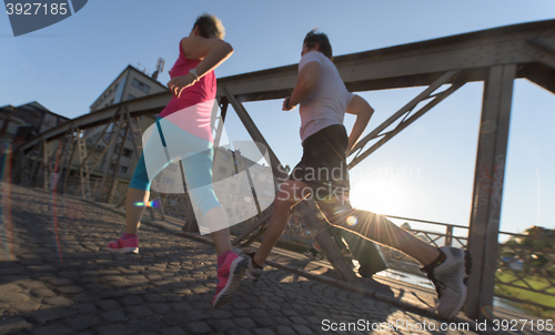 Image of couple jogging