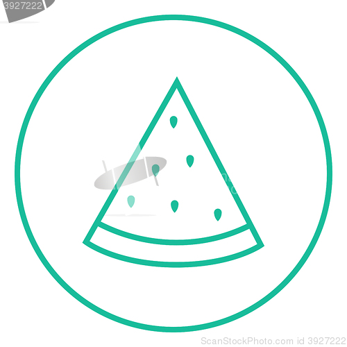 Image of Watermelon line icon.