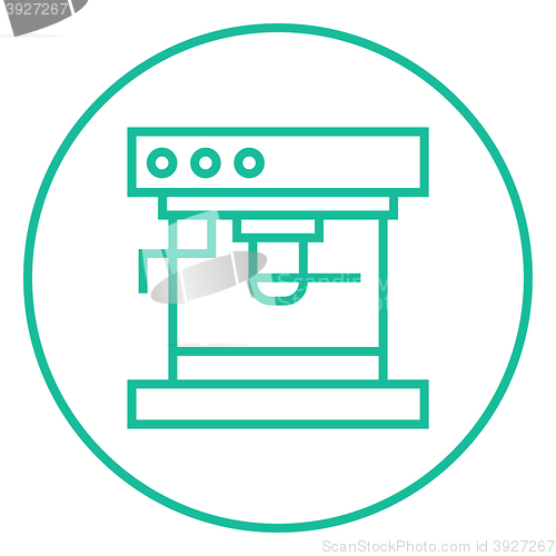 Image of Coffee maker line icon.