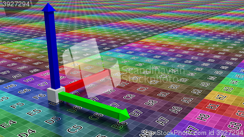 Image of 3d coordinate axis