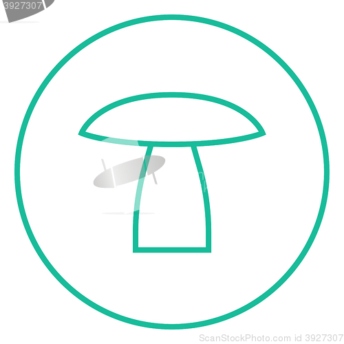 Image of Mushroom line icon.