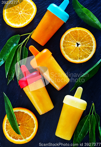 Image of homemade orange icecream