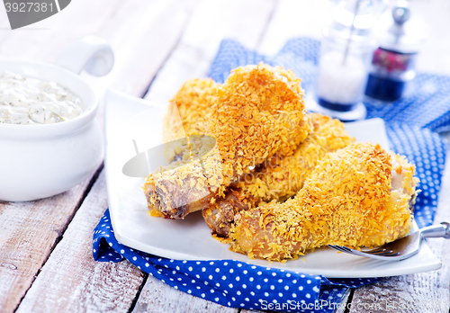 Image of fried chicken legs