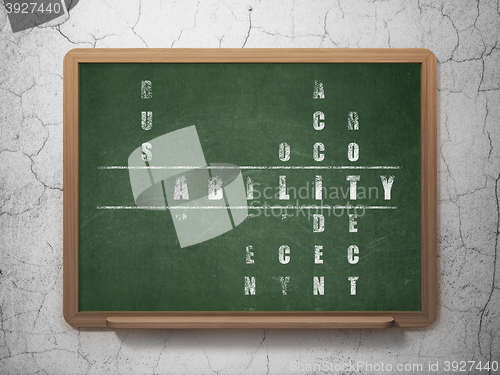 Image of Insurance concept: Liability in Crossword Puzzle