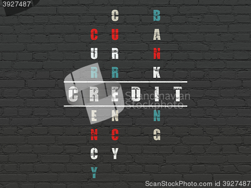 Image of Banking concept: Credit in Crossword Puzzle
