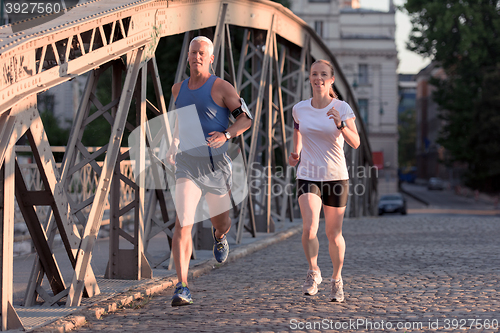 Image of couple jogging