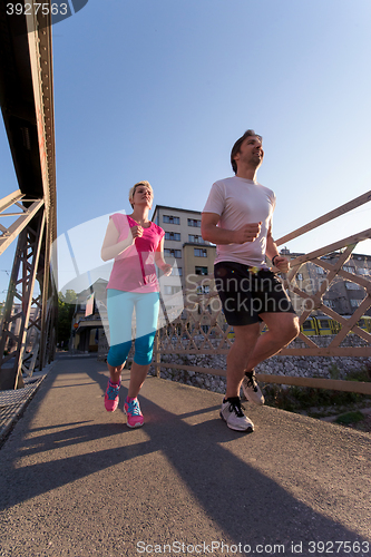 Image of couple jogging