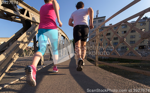 Image of couple jogging
