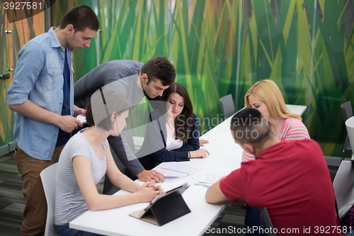 Image of students group study