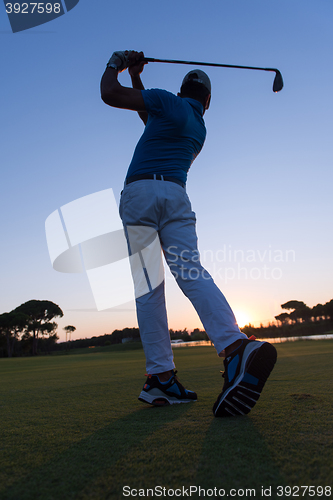 Image of golfer hitting long shot