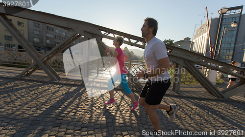 Image of couple jogging