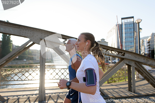 Image of couple jogging