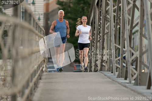 Image of couple jogging