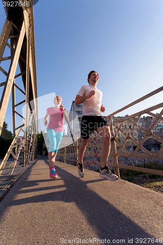 Image of couple jogging
