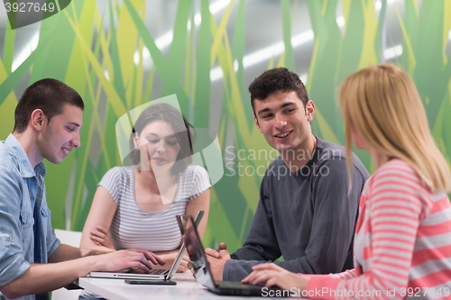 Image of students group study
