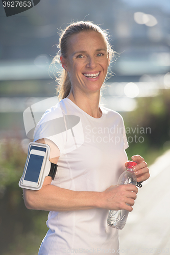 Image of jogging woman portrait