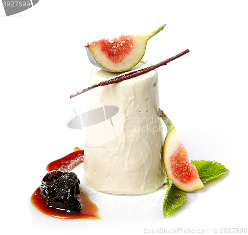 Image of fresh panna cotta dessert