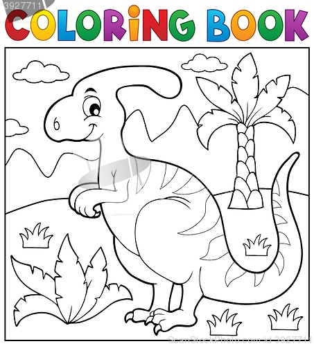 Image of Coloring book dinosaur theme 4