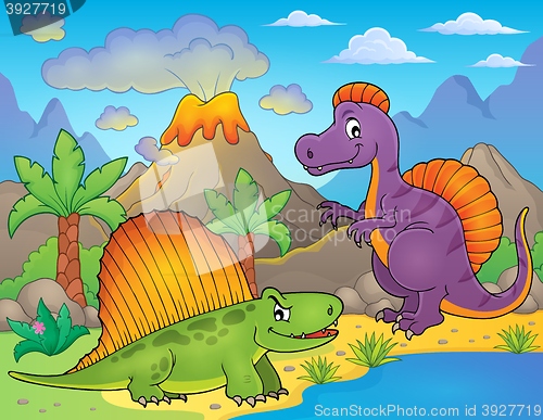 Image of Image with dinosaur thematics 1