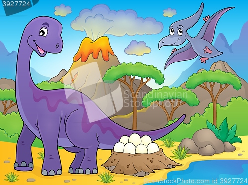 Image of Image with dinosaur thematics 2