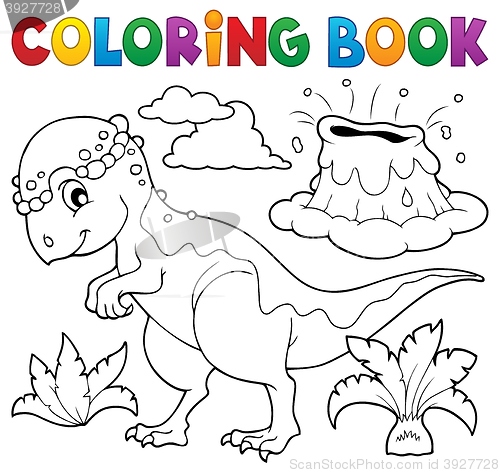 Image of Coloring book dinosaur topic 5