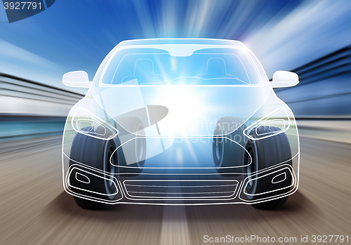 Image of design of advanced car