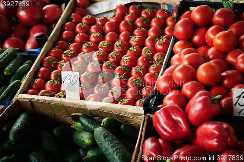 Image of vegetables on the market