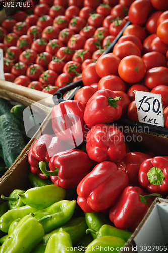 Image of vegetables on the market