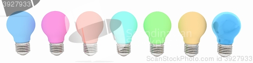 Image of lamps. 3D illustration