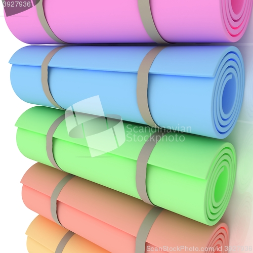 Image of karemats. 3D illustration