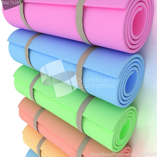 Image of karemats. 3D illustration