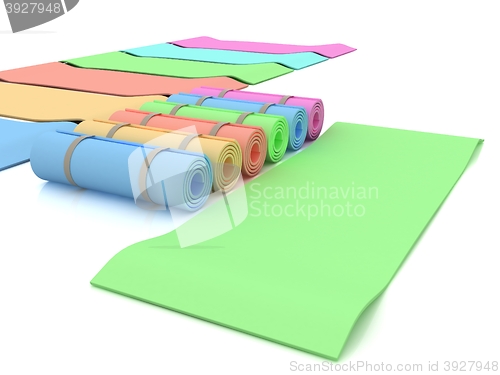 Image of karemats. 3D illustration