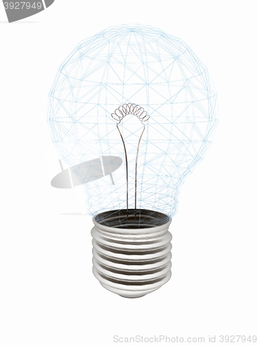 Image of lamp. 3D illustration