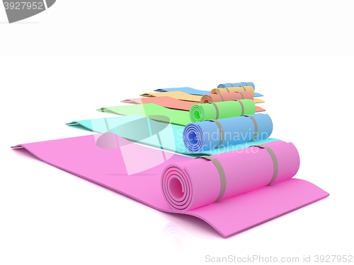 Image of karemats. 3D illustration